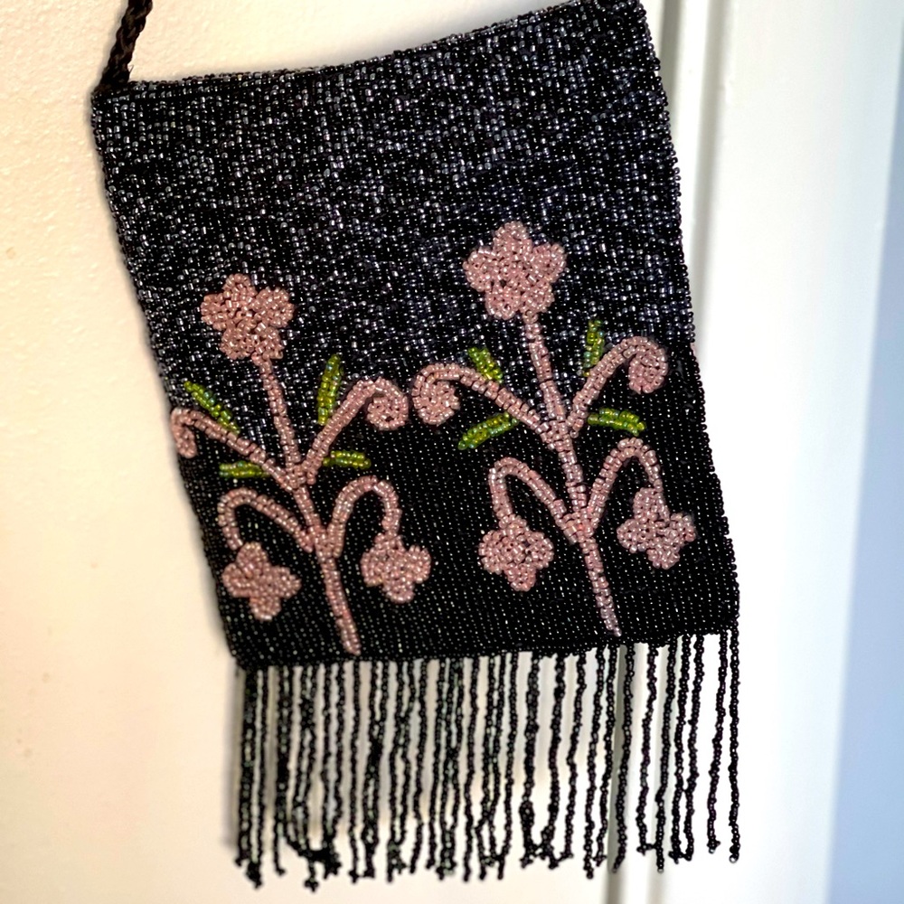 Unique Beaded Crossbody Mini Handbag